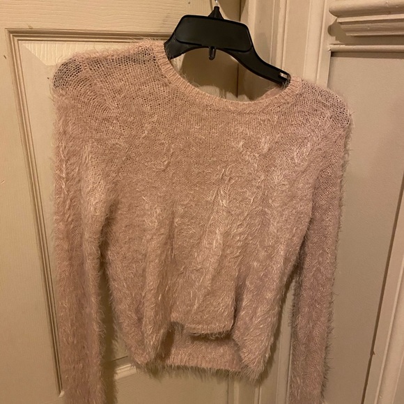 Light pink furry sweater. - Picture 1 of 4